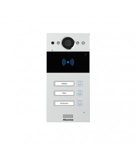 Akuvox R20BX3 Compact SIP Video Multi-button Doorphone with Card Reader & On-Wall Mounting Kit