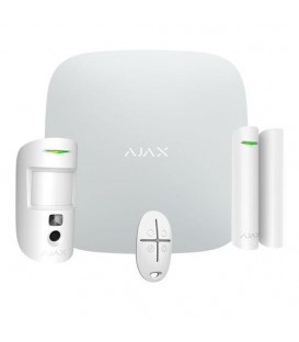 Ajax StarterKit Cam - Wireless Security System Starter Kit - White