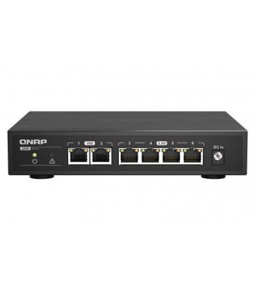 QNAP QSW-2104-2T 2 Port 10GbE RJ45 & 4 Port 2.5GbE RJ45 Unmanaged Switch