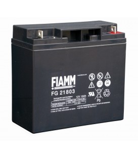 FIAMM FG21803 Batteria al Piombo VRLA  12V 18Ah (Bandiera Ø5.5)