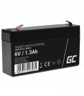 Green Cell® AGM VRLA Deep Cycle Gel Battery 6V 1.3Ah - AGM13