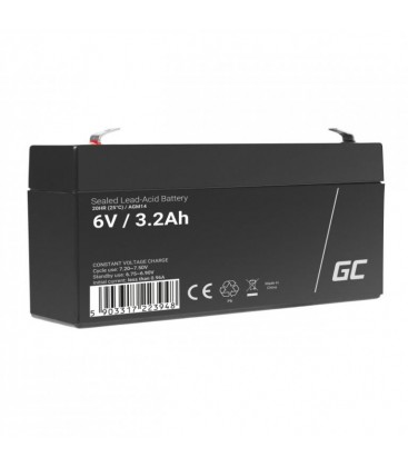 Green Cell AGM VRLA Deep Cycle Gel Battery 6V 3.3Ah - AGM14