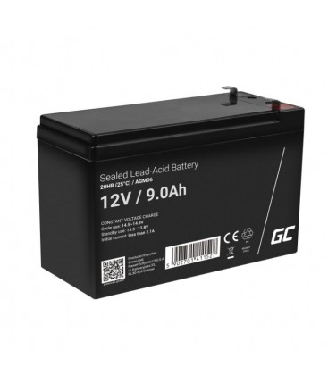 Green Cell® AGM VRLA Deep Cycle Gel Battery 12V 9Ah - AGM06