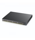 Zyxel XGS2210-52HP 48-port GbE Layer 3 Access PoE Switch with 10GbE Uplink