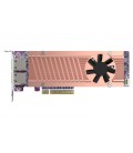 QNAP QM2-2P410G2T Dual M.2 PCIe Gen4 NVMe SSD & Dual-Port 10GbE Expansion Card