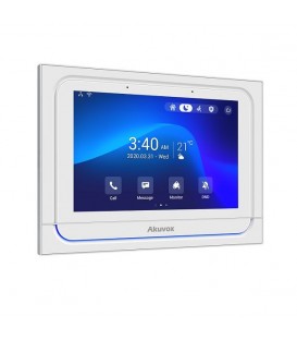 Akuvox X933W SIP 7'' Touchscreen Android Indoor Monitor with WiFi & Bluetooth - White