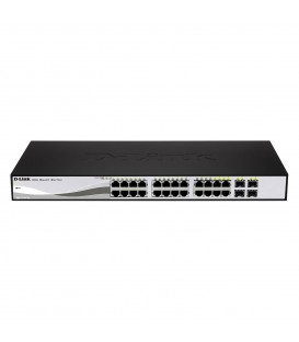 D-Link DGS-1210-24 24-Port Gigabit Smart Managed Switch with 4 Combo SFP Ports