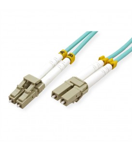 Secomp VALUE Fibre Optic Jumper Cable, 50/125µm, LC/LC, OM3, Turquoise