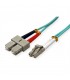 Secomp VALUE Fibre Optic Jumper Cable, 50/125µm, LC/SC, OM3, Turquoise