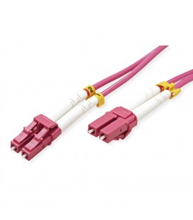Secomp VALUE Fibre Optic Jumper Cable, 50/125µm, LC/LC, OM4, Violet