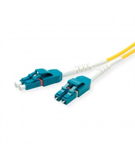 Secomp ROLINE LSOH Fibre Optic Jumper Cable, 9/125µm, OS2, LC/LC, Duplex, Yellow