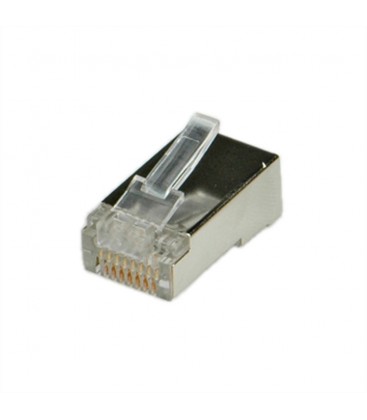 Secomp ROLINE Cat.5e (Class D) Modular Plug, 8p8c, STP, for Stranded Wire, 10 pcs.