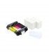 Evolis Badgy CBGP0001C - Pack Consumabili per 100 Stampe  (1 Nastro a Colore & 100 Schede PVC 0,76 mm)