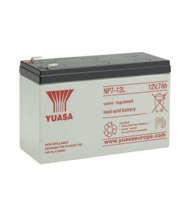 YUASA NP7-12L Batteria al Piombo VRLA  12V 7Ah (Faston 250 - 6,3mm)