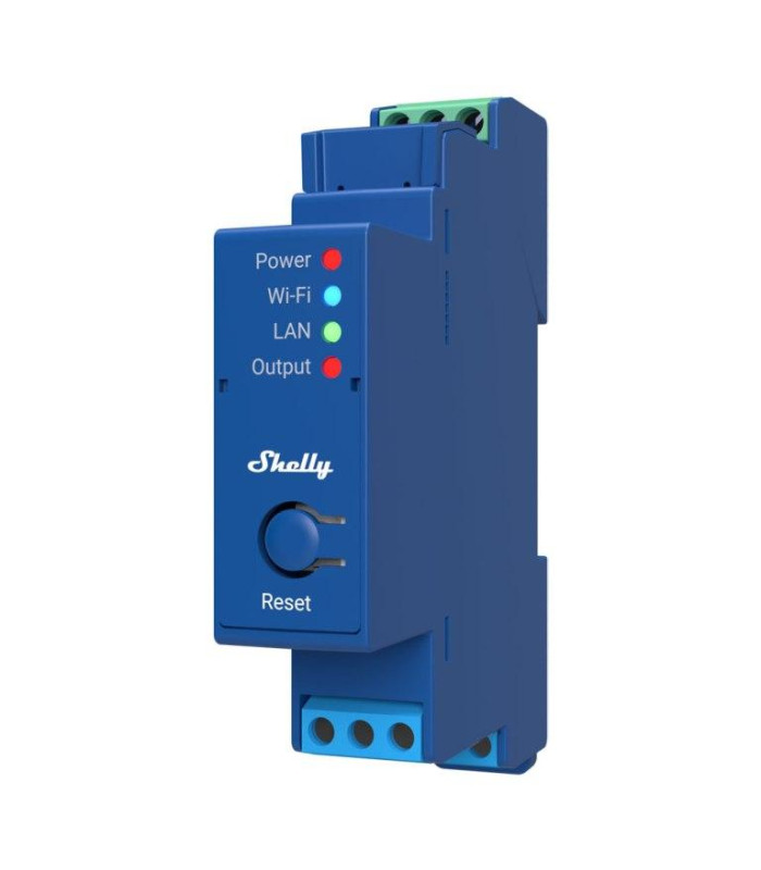 Shelly Pro 1- Interruttore Relè su Guida DIN a 1 Canale con Connessione  Wi-Fi, LAN e Bluetooth - DNL Trading