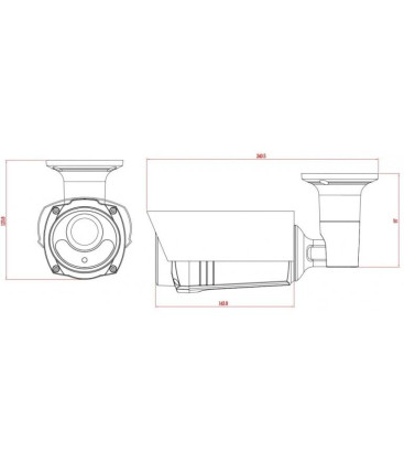 AVTECH DGC5646 HD CCTV Motorized Quadbrid 5MP 4K IR Bullet Camera