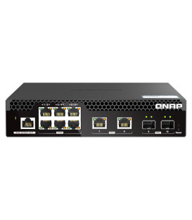 QNAP QSW-M2106R-2S2T 10 Port 10GbE SFP+ / 2.5GbE / RJ45 Combo Web Managed Switch