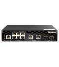 QNAP QSW-M2106PR-2S2T 10 Port 10GbE SFP+ / 2.5GbE PoE++ / RJ45 Combo PoE++ L2 PoE Web Managed Switch
