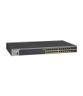 NETGEAR® GS728TPv2 24-Port PoE+ Gigabit Ethernet Smart Managed Switch with 4 SFP Ports (190W)
