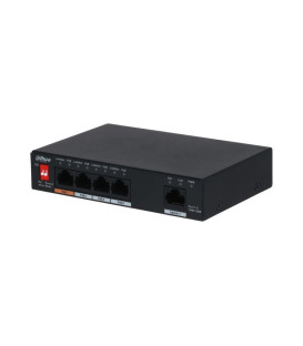 Dahua PFS3005-4ET-60 5-Port Unmanaged Desktop Switch with 4-Port PoE
