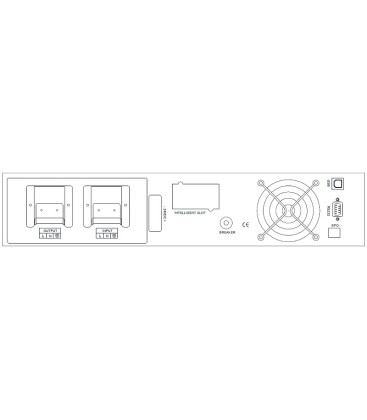 Elsist UPS Flexible On-Line Monofase Doppia Conversione DSP Rack - Tower LCD UPS 1000VA 900W
