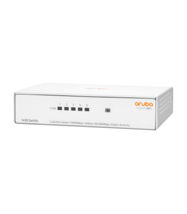 HPE Aruba Instant On 1430 5G 5 Port Unmanaged Layer 2 Gigabit Switch