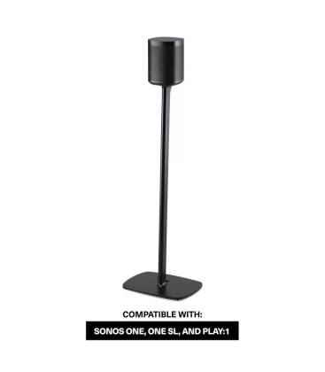 Sonos One Floor Stand, Black - Supporto da Pavimento per Sonos One/Play:1, Colore Nero