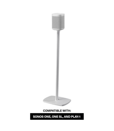 Sonos One Floor Stand, White - Supporto da Pavimento per Sonos One/Play:1, Colore Bianco