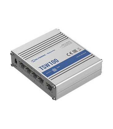 Teltonika TSW100 Unmanaged PoE+ Switch Industriale