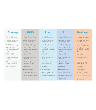 Grandstream CloudUCM Startup Plan - 10 Estensioni 4 Chiamate 1GB Cloud