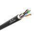 ULTRALAN Network Cable Cat.5E UTP CU UV-Resist Outdoor 305m Black