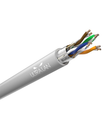 ULTRALAN Network Cable Cat.5E FTP CU Pure Copper Indoor 305m Grey