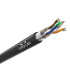 ULTRALAN Network Cable Cat.5E FTP CU PE+PVC Gel Outdoor 305m Black