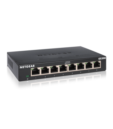 NETGEAR® GS308 8-Port Gigabit Ethernet Unmanaged SOHO Switch