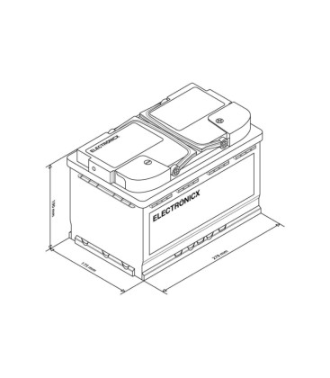 Electronix Marine Edition AGM VRLA Deep Cycle Gel Battery 12V 100Ah