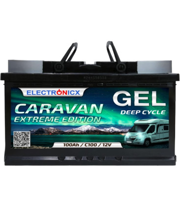 Electronix Caravan Extreme Edition AGM VRLA Deep Cycle Gel Battery 12V 100Ah