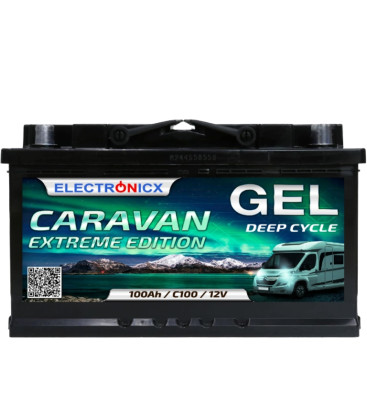 Electronix Caravan Extreme Edition AGM VRLA Deep Cycle Gel Battery 12V 100Ah