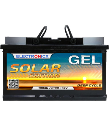 Electronix Solar Edition AGM VRLA Deep Cycle Gel Battery 12V 100Ah