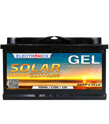 Electronix Solar Edition AGM VRLA Deep Cycle Gel Battery 12V 100Ah