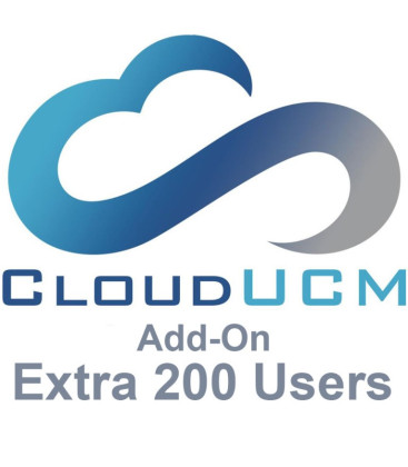 Grandstream CloudUCM Add-On - Extra 200 Users - 1 Year