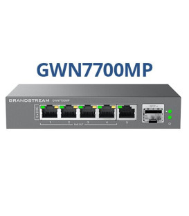 Grandstream GWN7700MP 5 Port PoE Unmanaged 2.5G Multi-Gigabit Desktop Network Switch