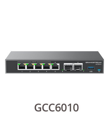 Grandstream GCC6010 UC+ IP-PBX, VPN Router, Switch & Dual- band Wi-Fi 6 AP All-in-one Device