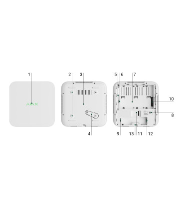 Ajax NVR (16-ch) 4K Videoregistratore di Rete a 16 Canali - Black