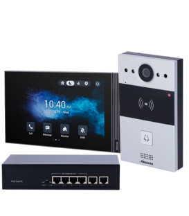 Akuvox IP Video Intercom Kit R20A / S562-S & Switch PoE 6 Porte
