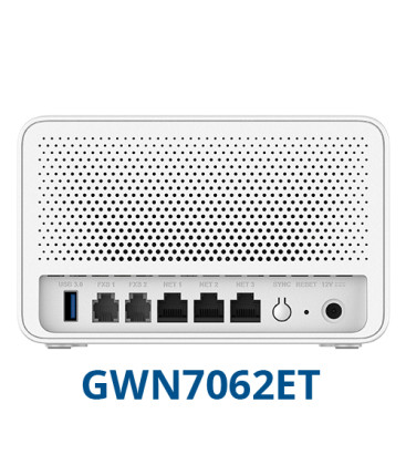 Grandstream GWN7062ET Dual-Band Wi-Fi 6 Router with FXS Ports