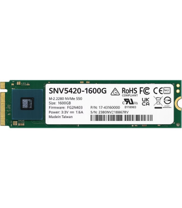 Synology SSD M.2 2280 NVMe 1600GB  -  SNV5420-1600G