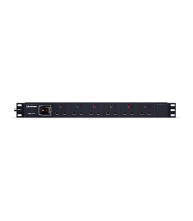 CyberPower PDU11310 Basic 6-Way 1U Horizontal/Vertical Rackmount PDU (UK Outlets, UK Plug)