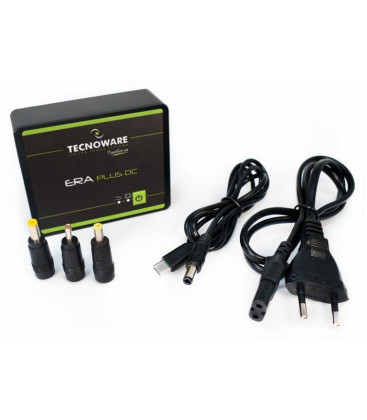 Tecnoware UPS ERA PLUS  DC -  USB 5VDC 2A, USB-C OUTPUT 5V/9V/12V/15V/20V Together ON - UPS DC 25W