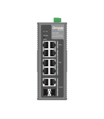 TP-Link IES210GPP Omada 10-Port Gigabit Industrial Easy Managed Switch with 6-Port PoE+ & 2-Port PoE++