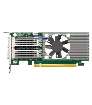 QNAP QXG-100G2SF-BCM Dual-port QSFP28 100GbE PCIe Gen4 x16 Network Expansion Card